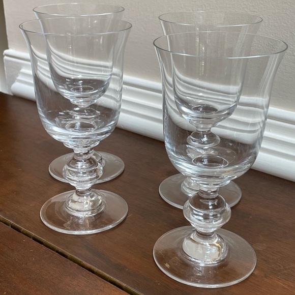 William Yeoward - Hard to Find! Four Lindsay Crystal Drinking Glasses Goblets - Picture 6 of 10